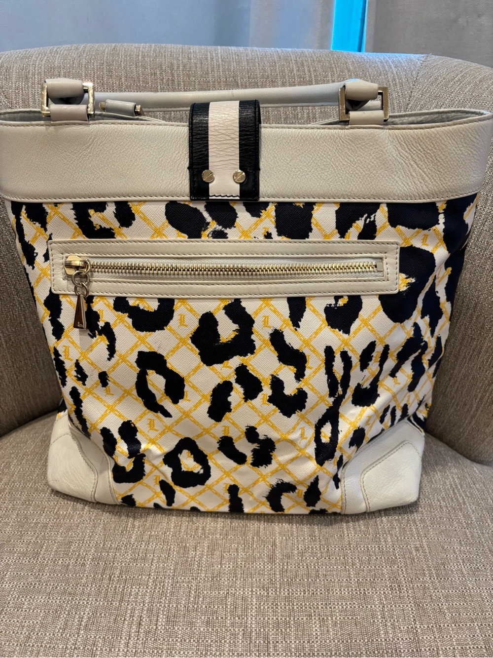 Vintage Gwen Stefani L.A.M.B. Samburu Leopard-Pattern large Tote Bag purse - Picture 2 of 14